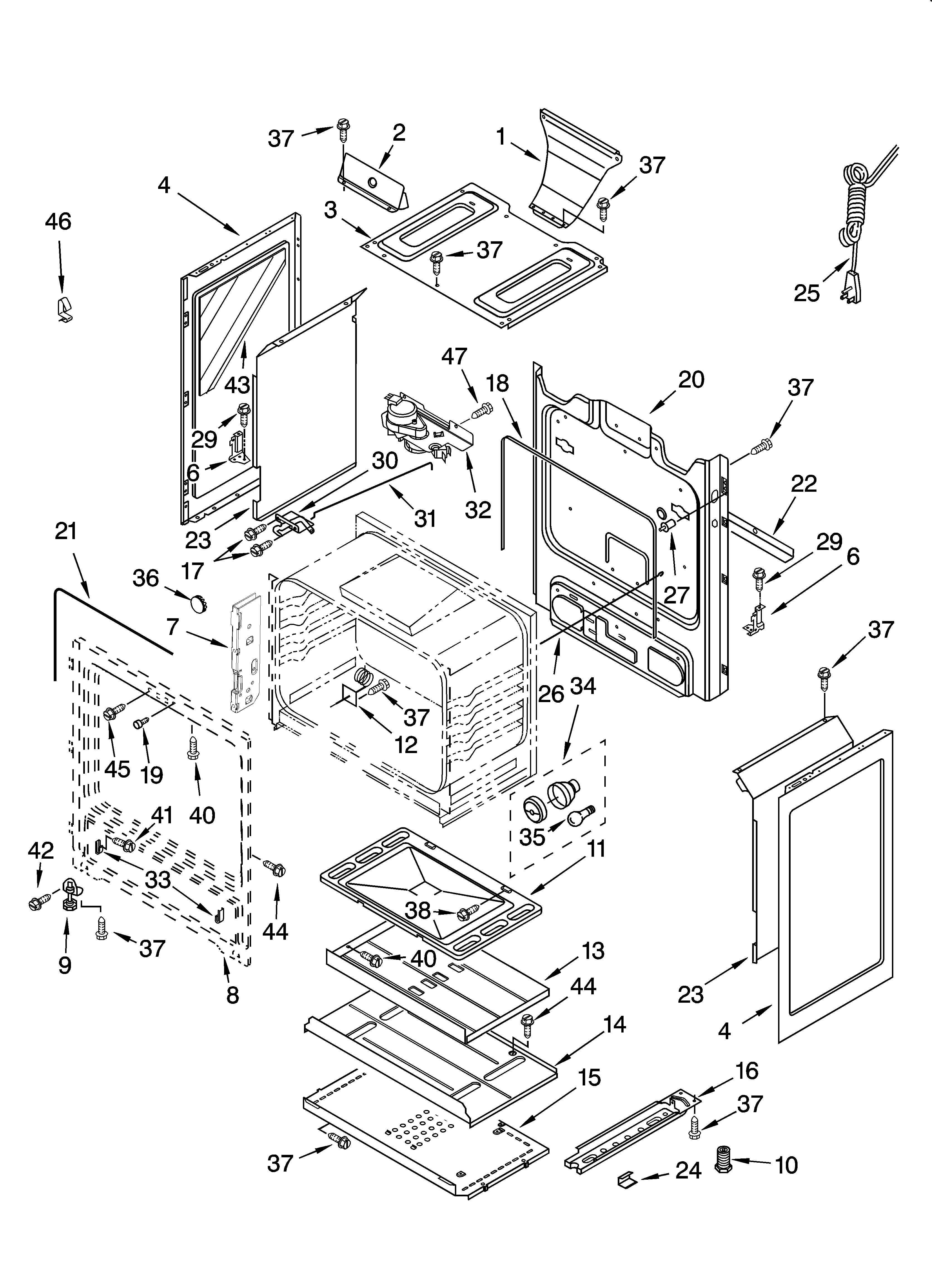 Inglis IGS325RQ2 chassis parts diagram