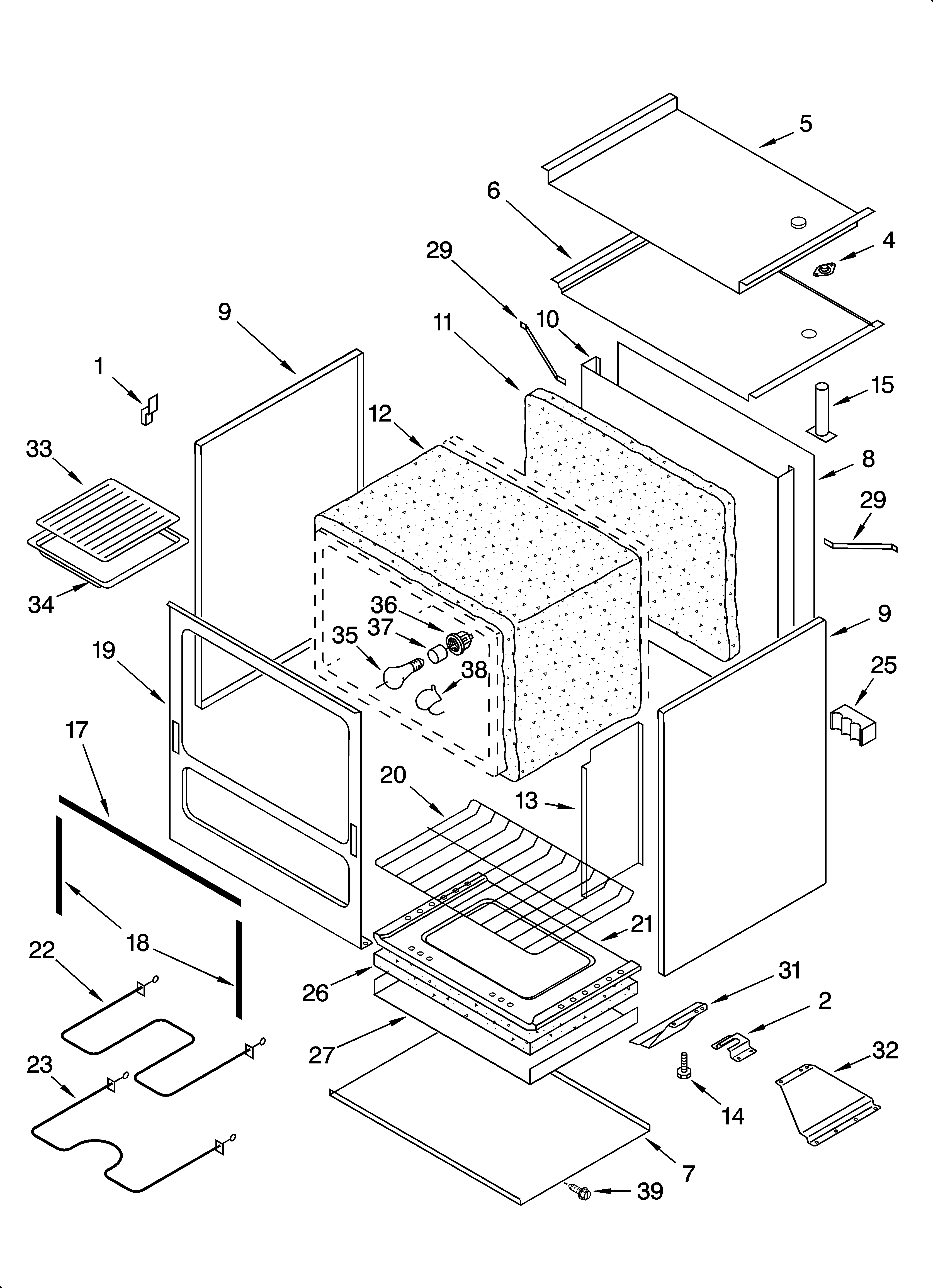 Inglis IME28300 chassis parts diagram