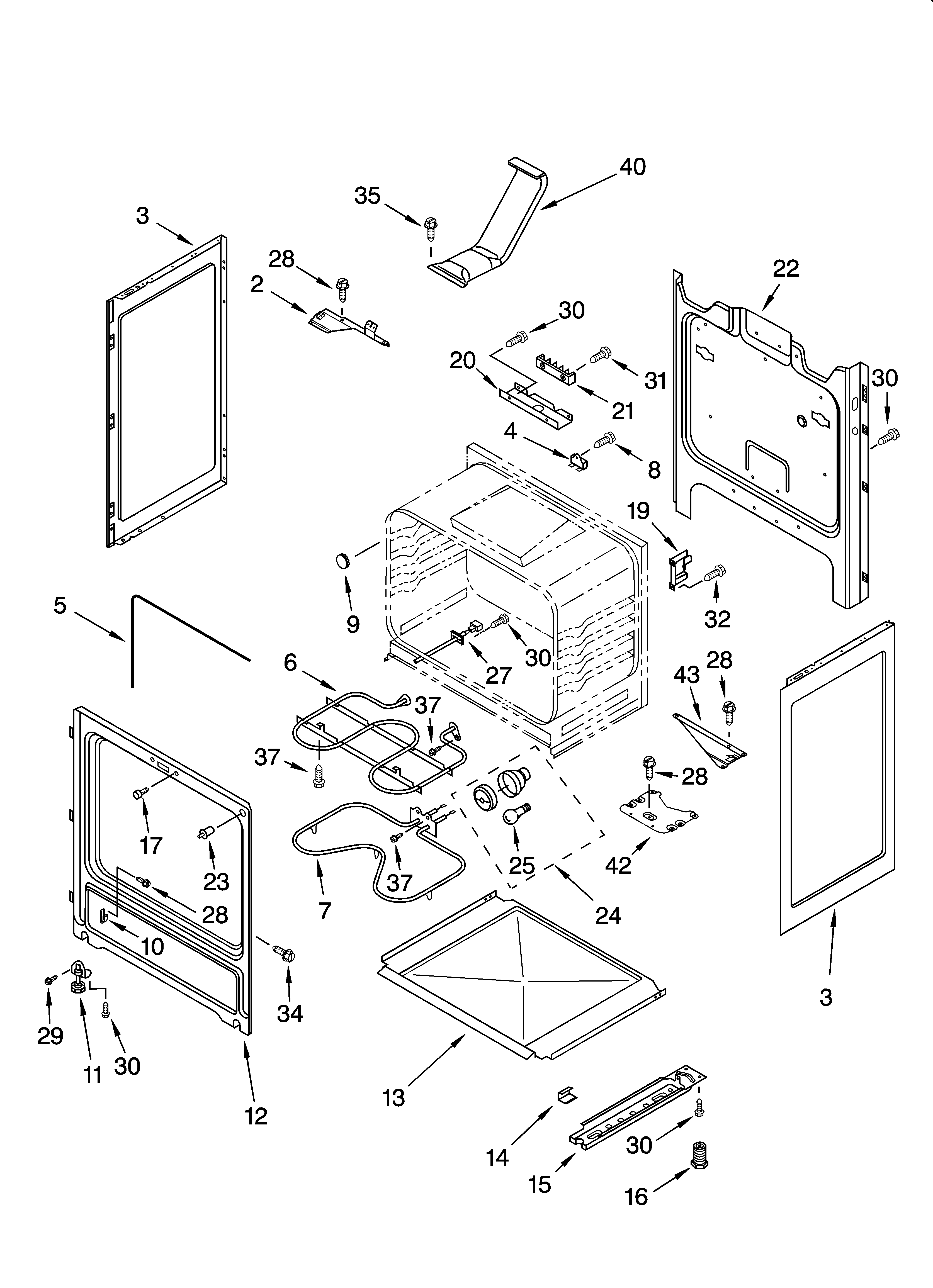Inglis IME82301 chassis parts diagram