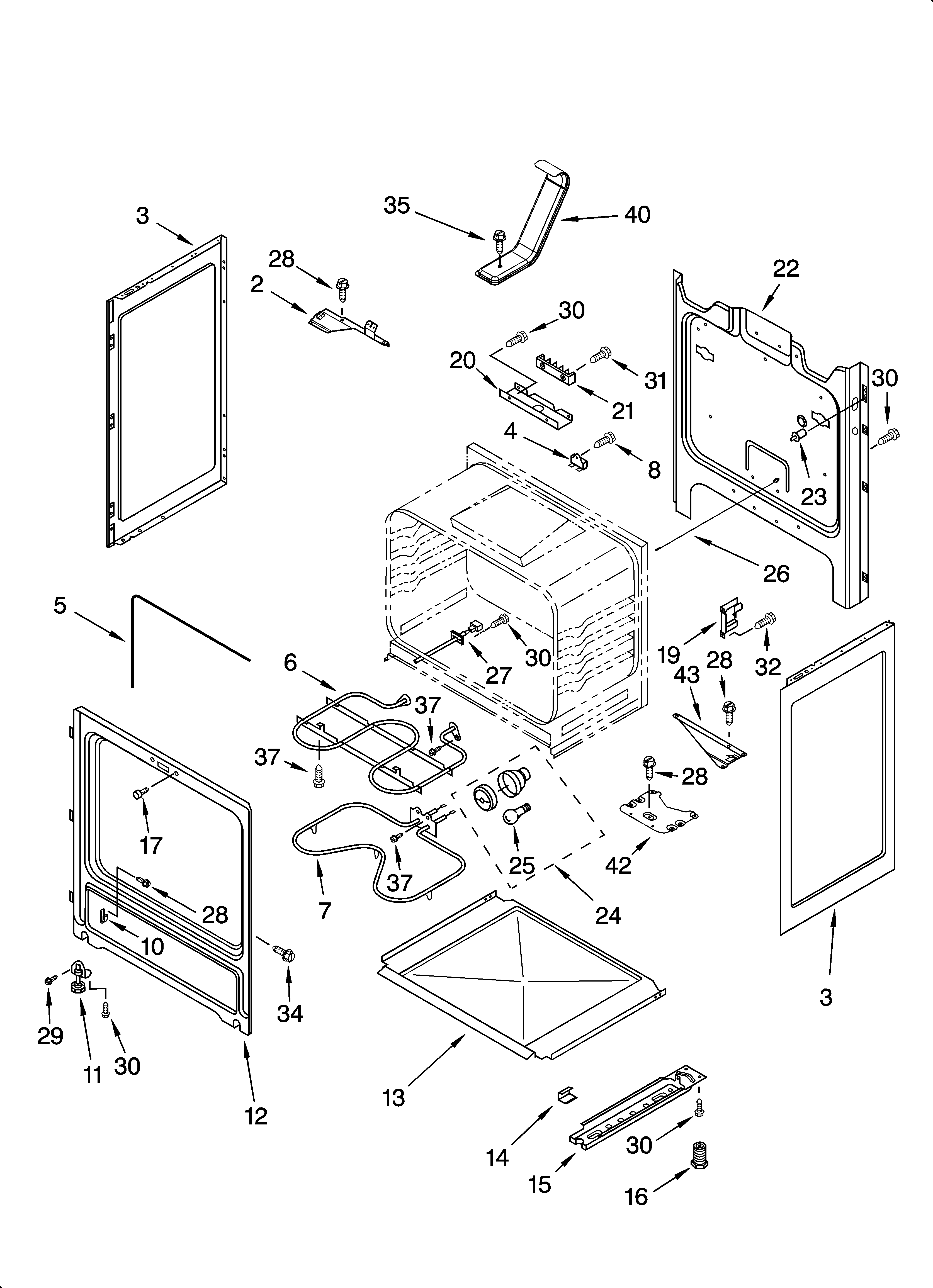 Inglis IME82303 chassis parts diagram