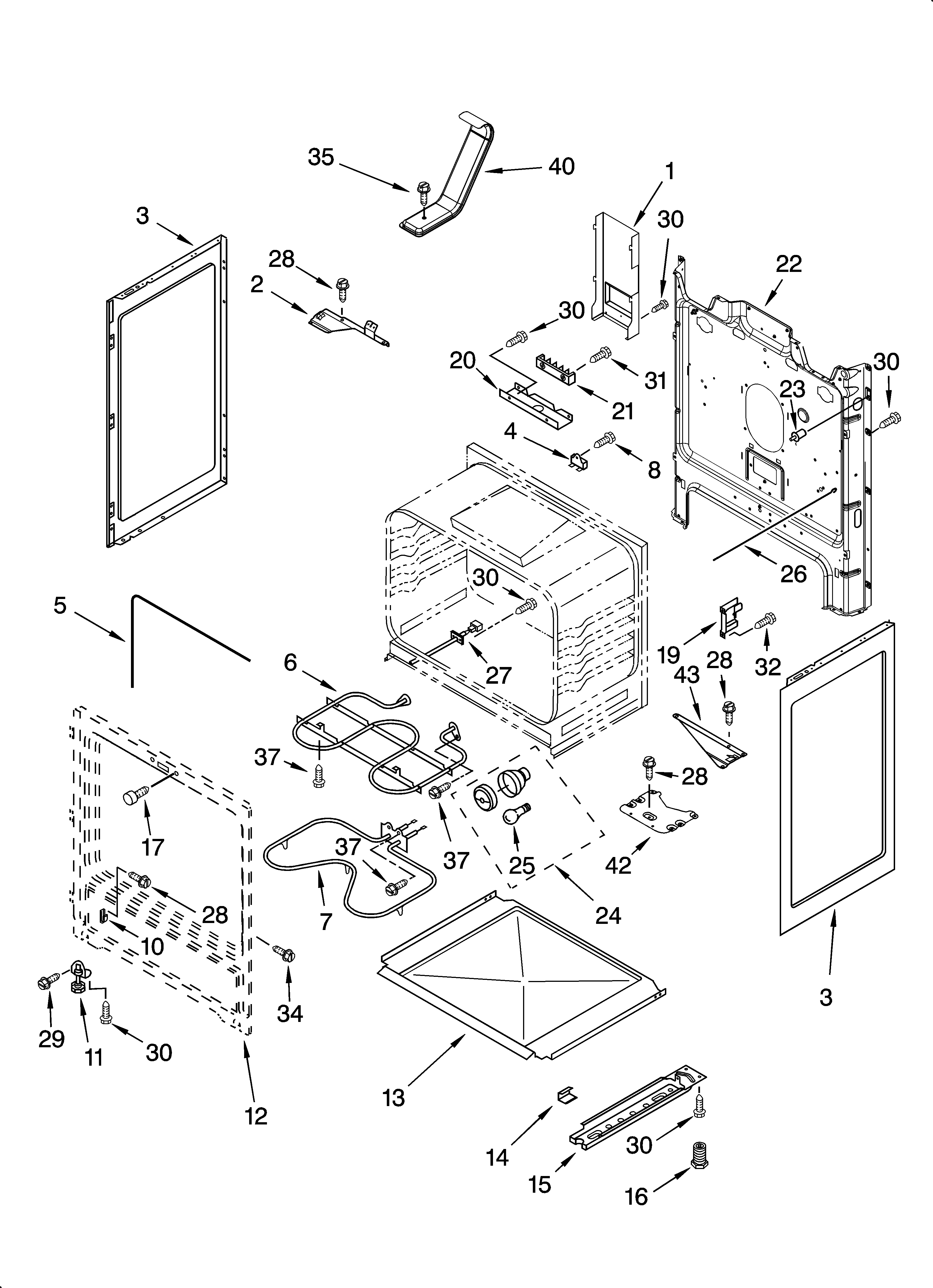 Inglis IRE82301 chassis parts diagram