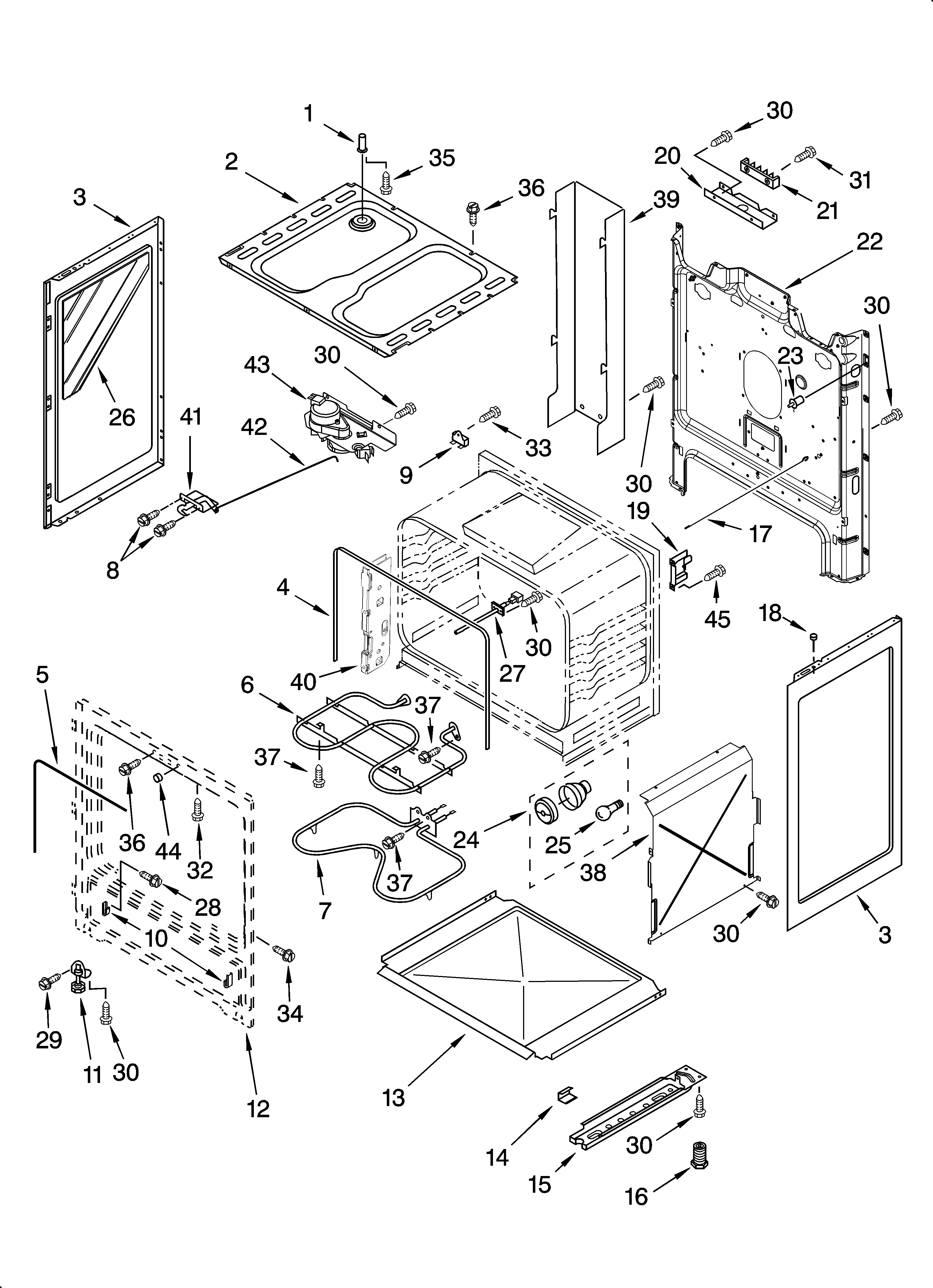 Inglis IRP33802 chassis parts diagram