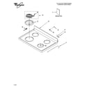 Whirlpool WERE3000PQ1 cooktop parts diagram