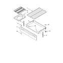 Whirlpool WERE3000PQ1 drawer & broiler parts diagram