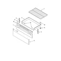 Whirlpool WERP3101SQ0 drawer & broiler parts diagram