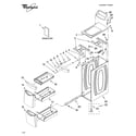 Whirlpool WVP8600ST0 cabinet and drawer parts diagram
