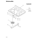 KitchenAid YKERA205PW1 cooktop parts diagram