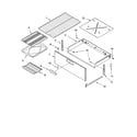 KitchenAid YKERA205PW1 drawer & broiler parts, optional parts diagram