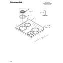 KitchenAid YKERI204PW3 cooktop parts diagram