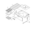 KitchenAid YKERI204PW3 drawer & broiler parts, optional parts diagram