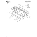 Whirlpool YSF315PEKW0 cooktop parts diagram