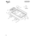 Whirlpool YSF315PEKQ1 cooktop parts diagram