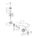 Estate ETW4400TQ0 brake, clutch, gearcase, motor and pump parts diagram