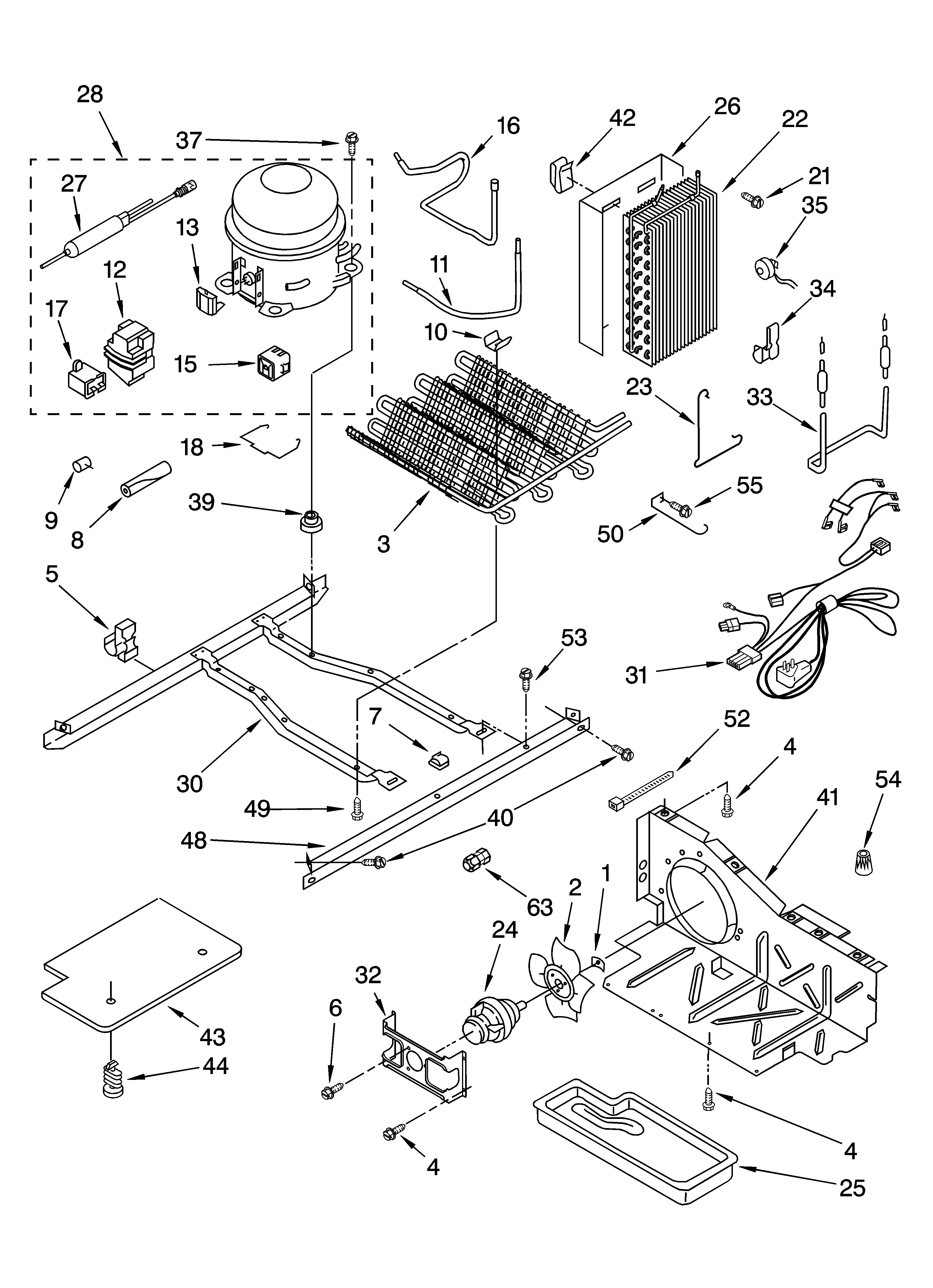 Inglis IKQ224304 unit parts diagram