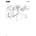 Inglis IKU25260 frame and console parts diagram