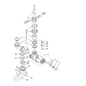 Inglis IKU25260 pump and spray arm parts diagram