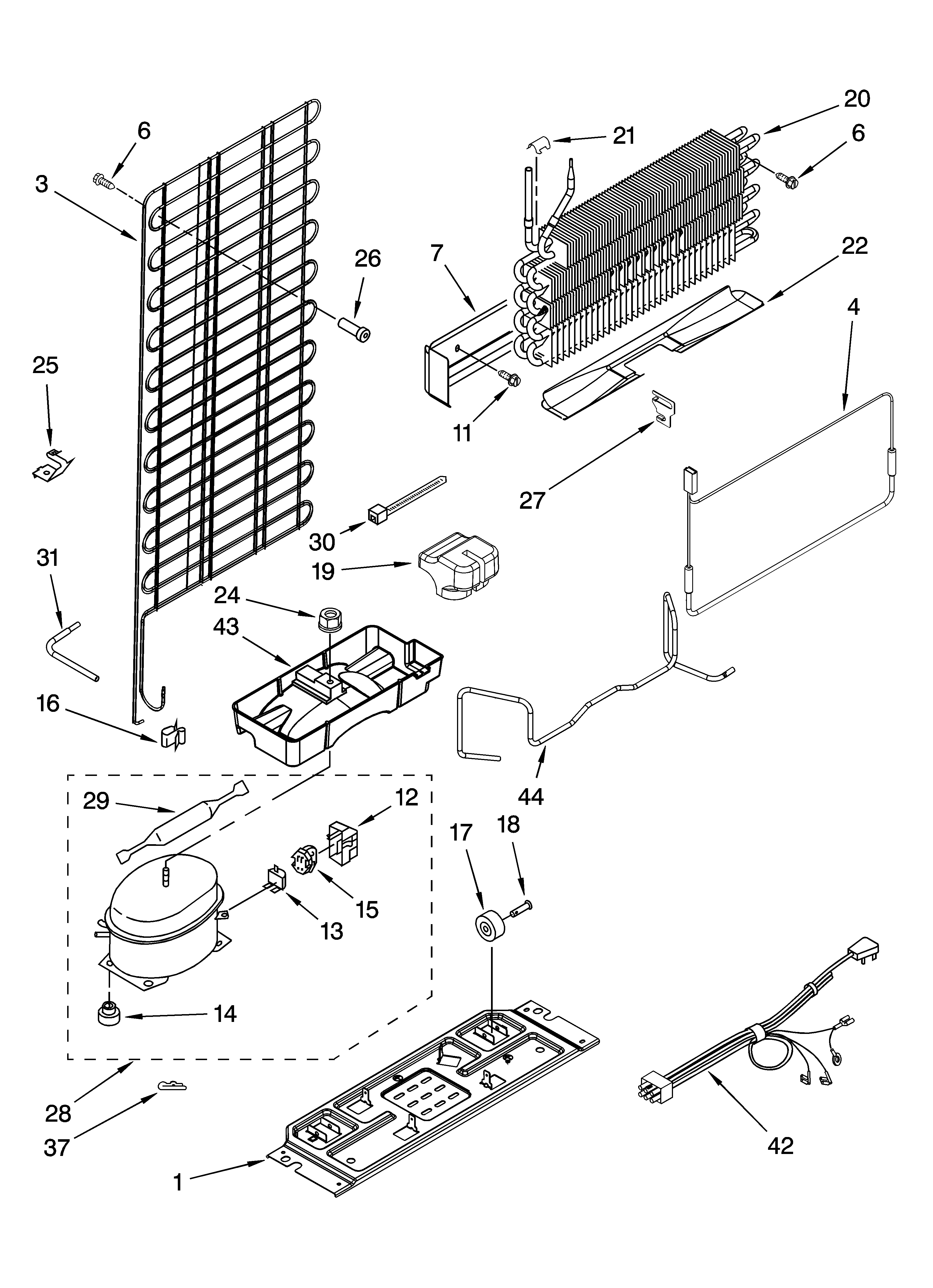 Inglis IPT104303 unit parts diagram