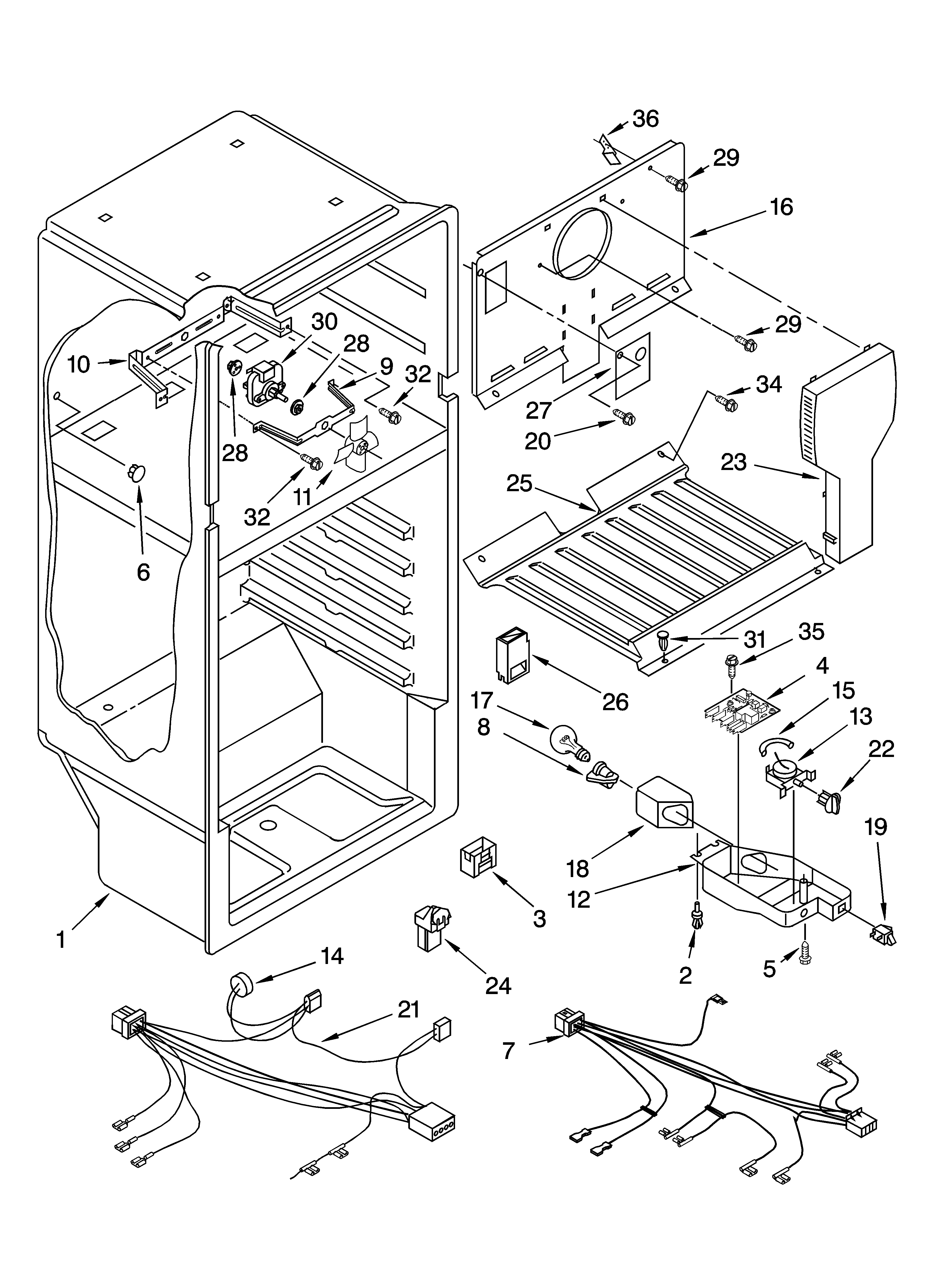 Inglis IPT151300 liner parts diagram