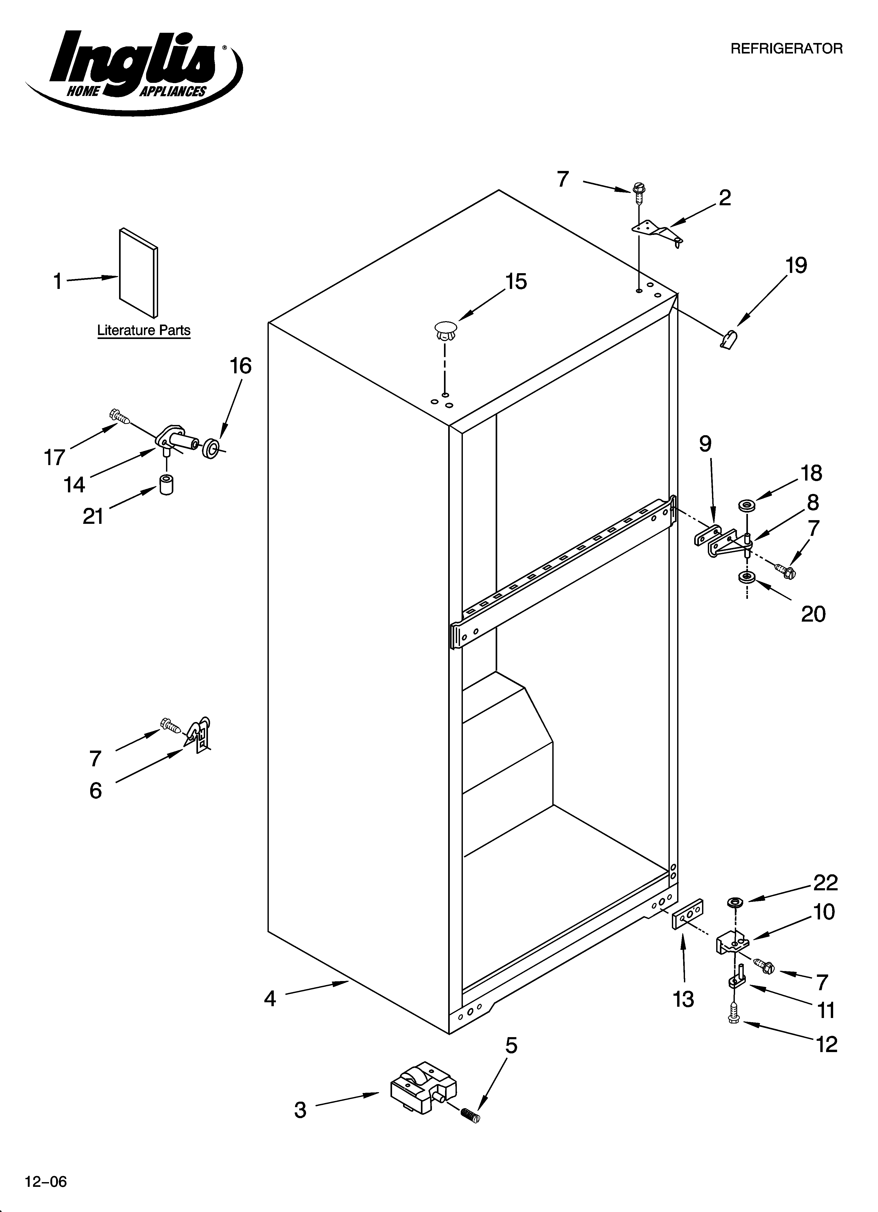 Inglis IT18DKXSQ00 cabinet parts diagram