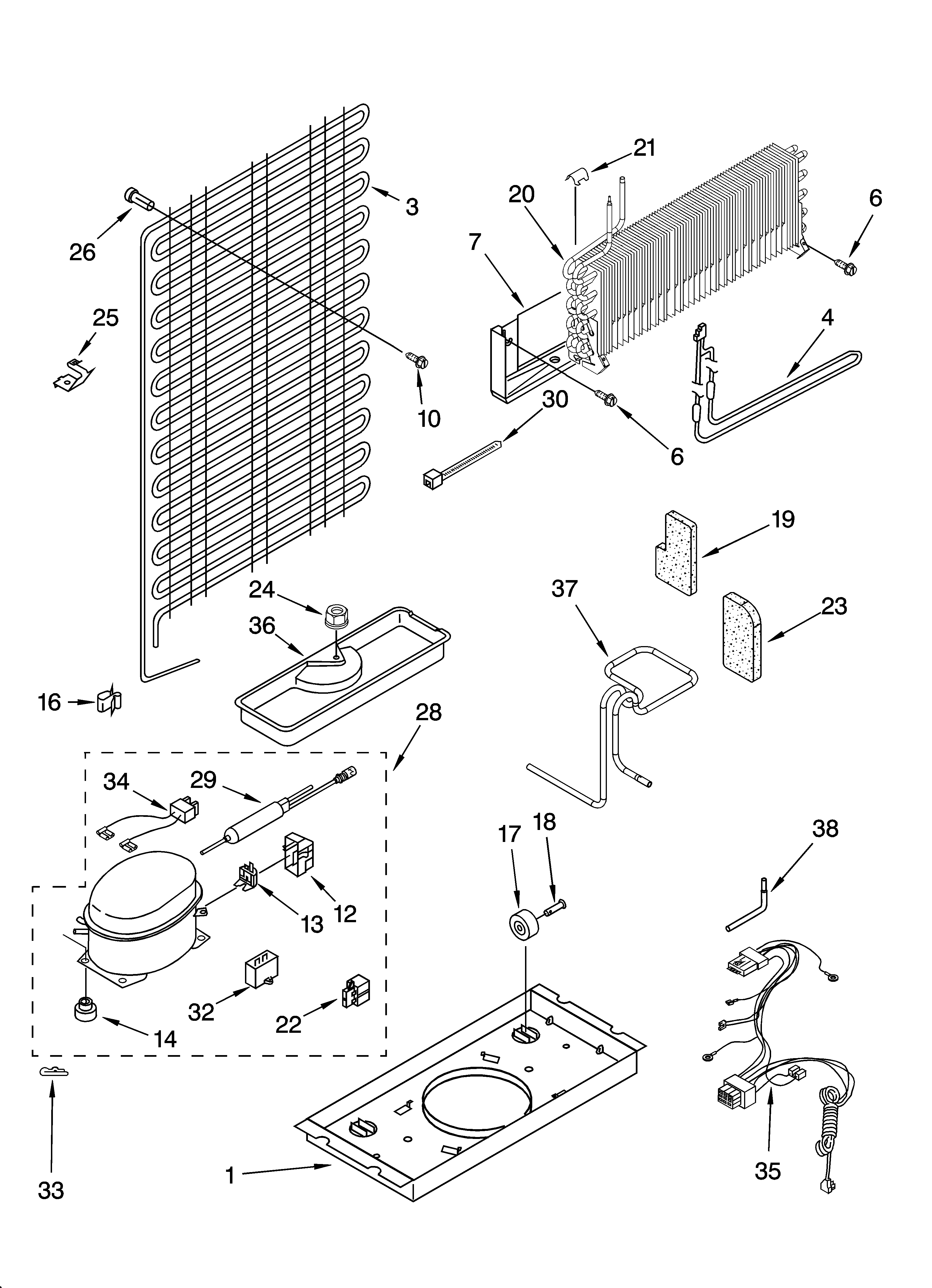 Inglis IT18DKXSQ00 unit parts diagram