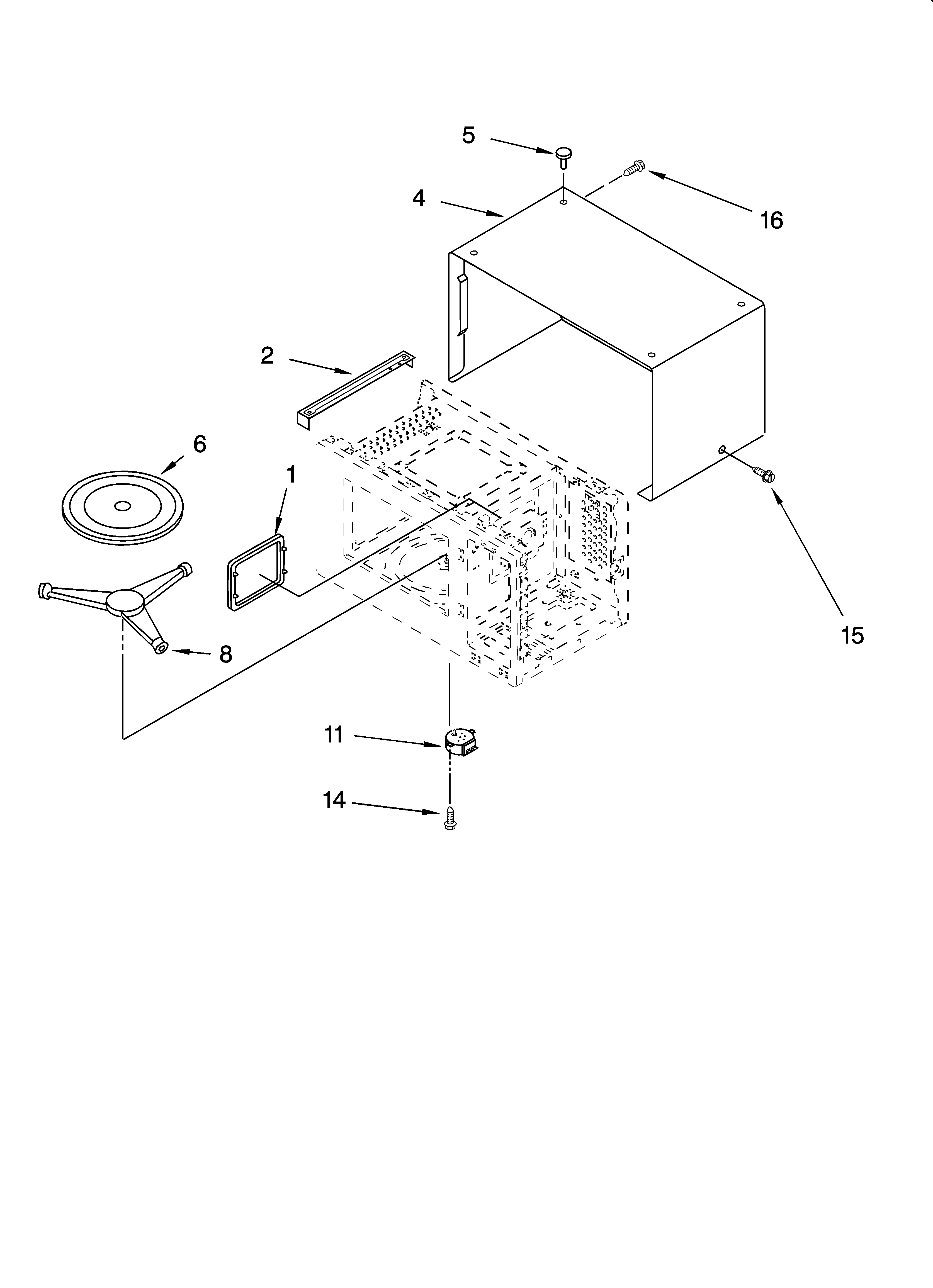 Whirlpool YMT4070SKQ0 oven cavity parts diagram