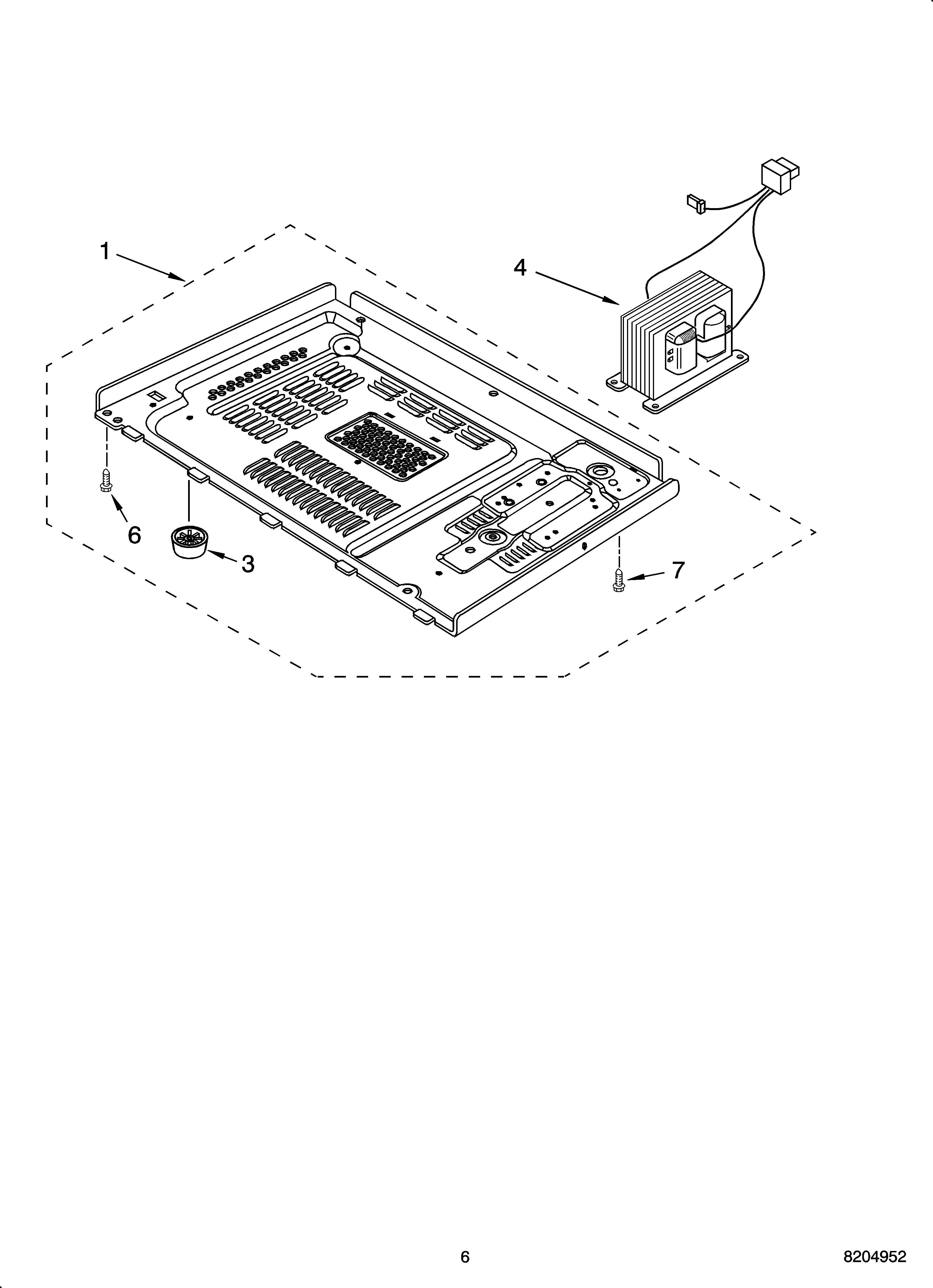 Whirlpool YMT4070SKQ0 base plate parts diagram