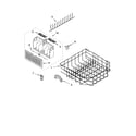Whirlpool GU2451XTST1 lower rack parts, optional parts (not included) diagram