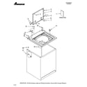 Amana NTW5505TQ0 top and cabinet parts diagram