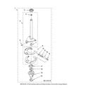 Amana NTW5505TQ0 brake and drive tube parts diagram