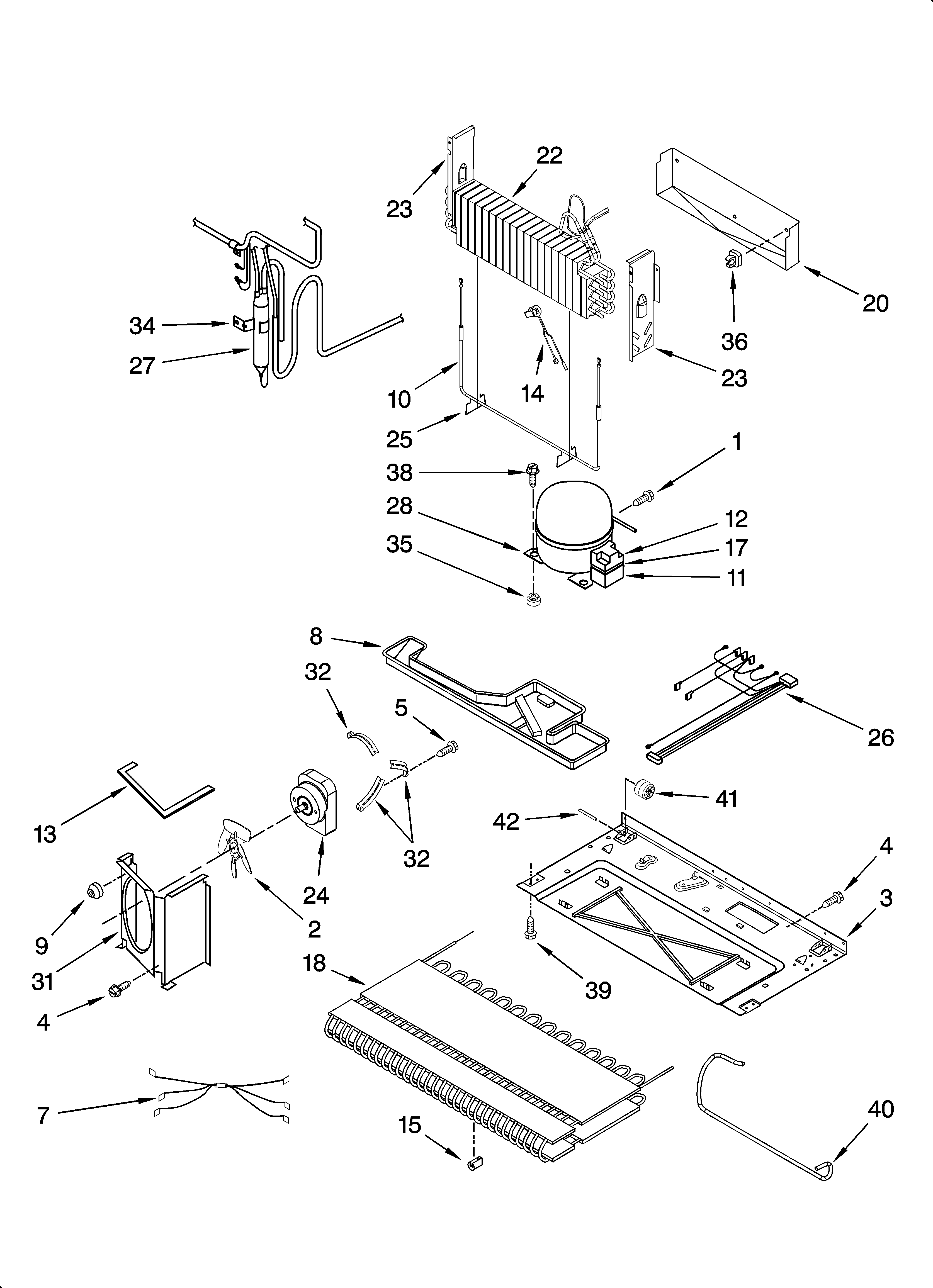 Whirlpool GX5SHDXTB00 unit parts diagram