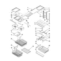Whirlpool GX5SHTXTQ00 shelf parts diagram