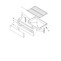 Whirlpool SF362LXSS1 drawer & broiler parts, optional parts diagram