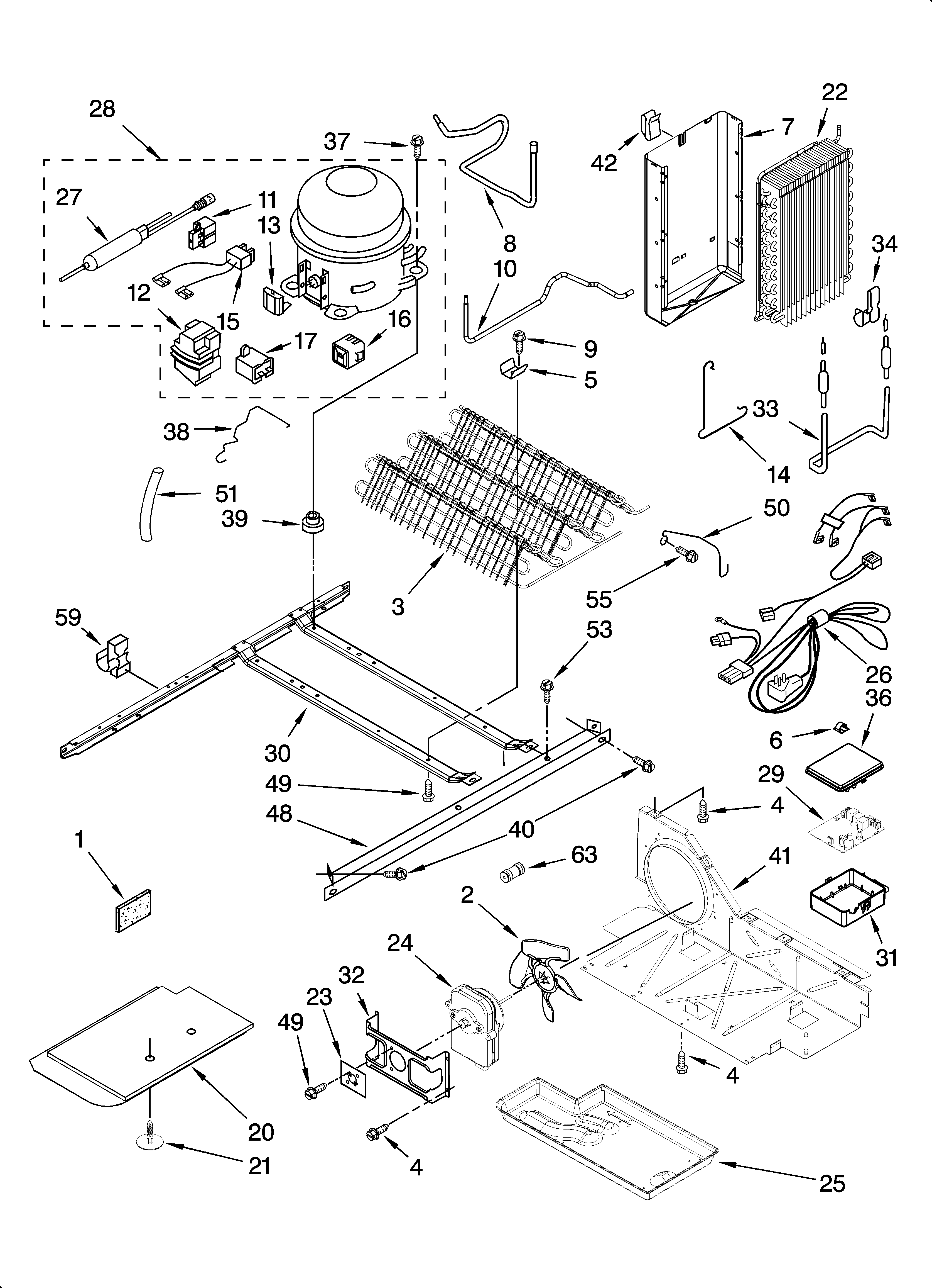 Whirlpool 7GS2SHEXPQ03 unit parts diagram