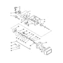 Whirlpool ED5JHEXTS00 motor and ice container parts diagram
