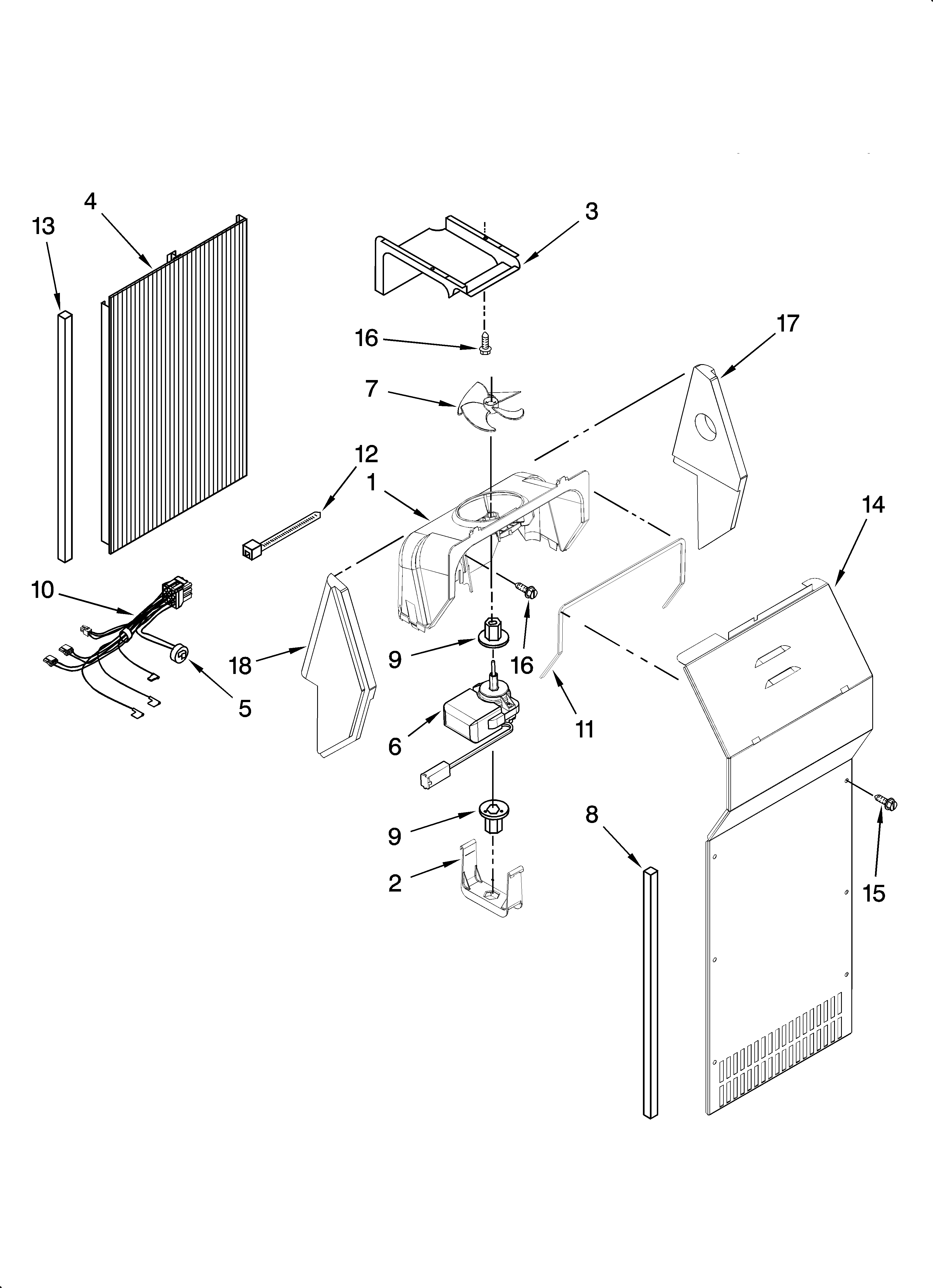 Whirlpool GS6NBEXRY02 air flow parts diagram