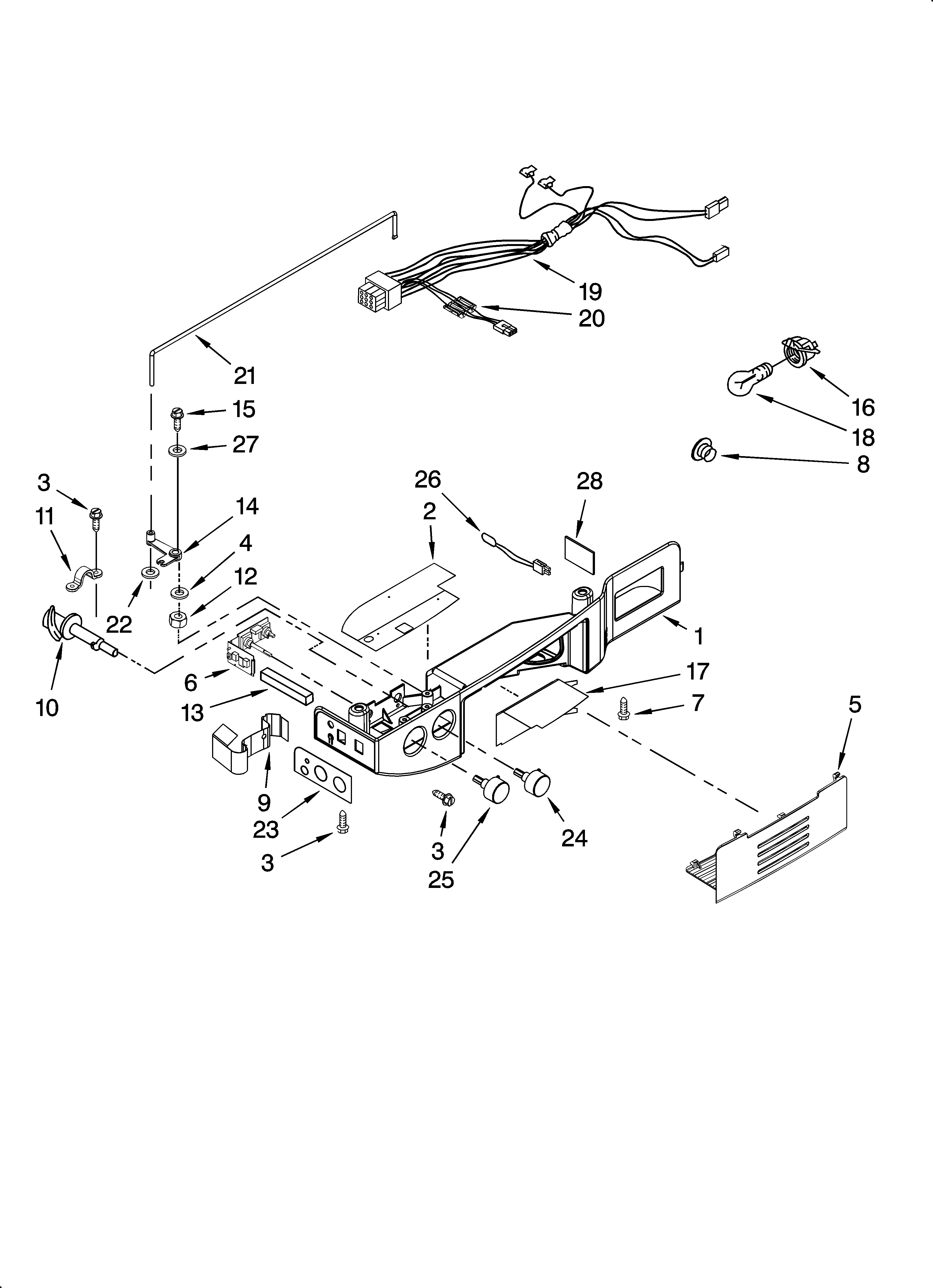 Whirlpool GS6NVEXSL01 control parts diagram