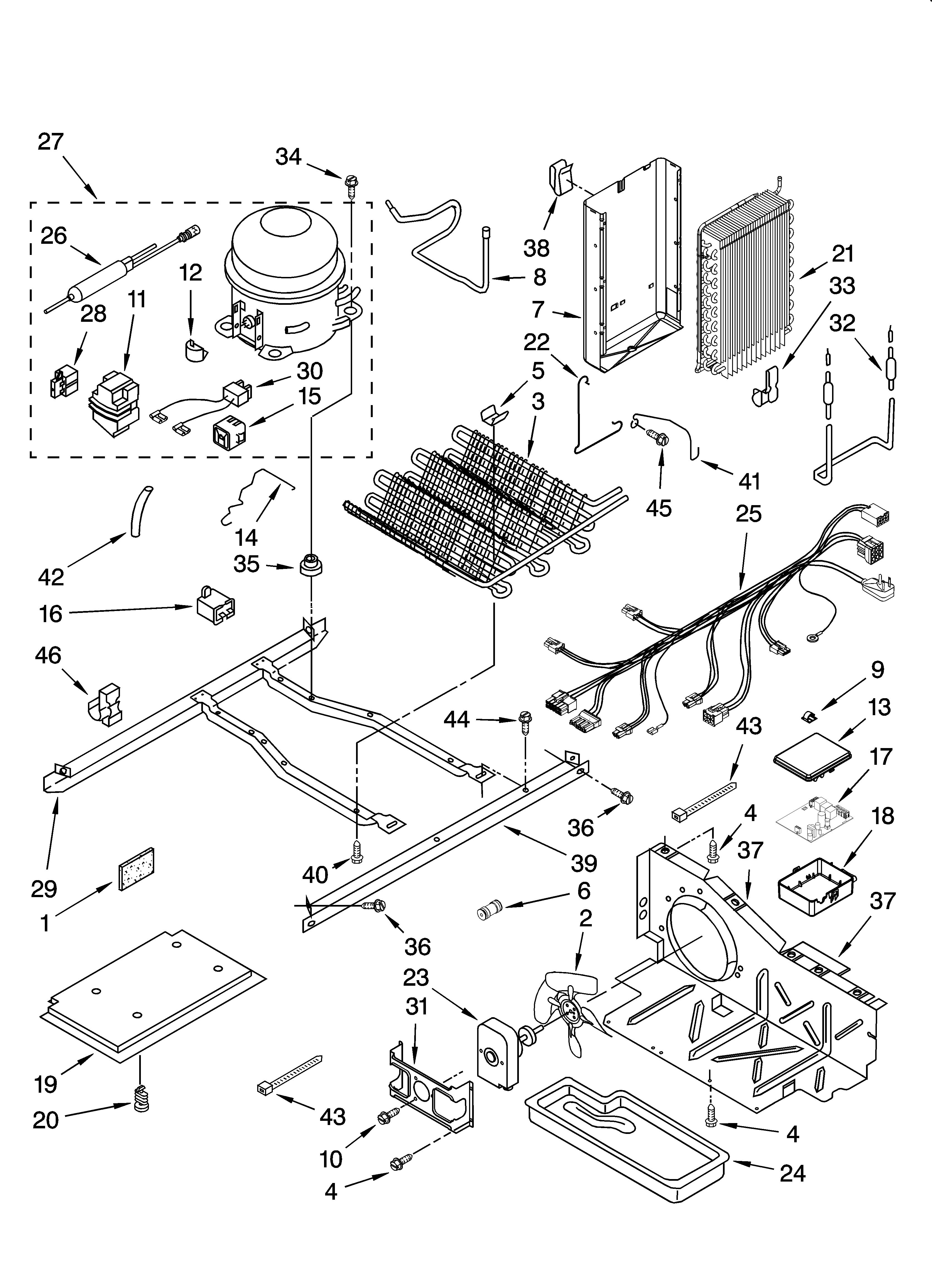 Whirlpool GS6NVEXSL01 unit parts diagram