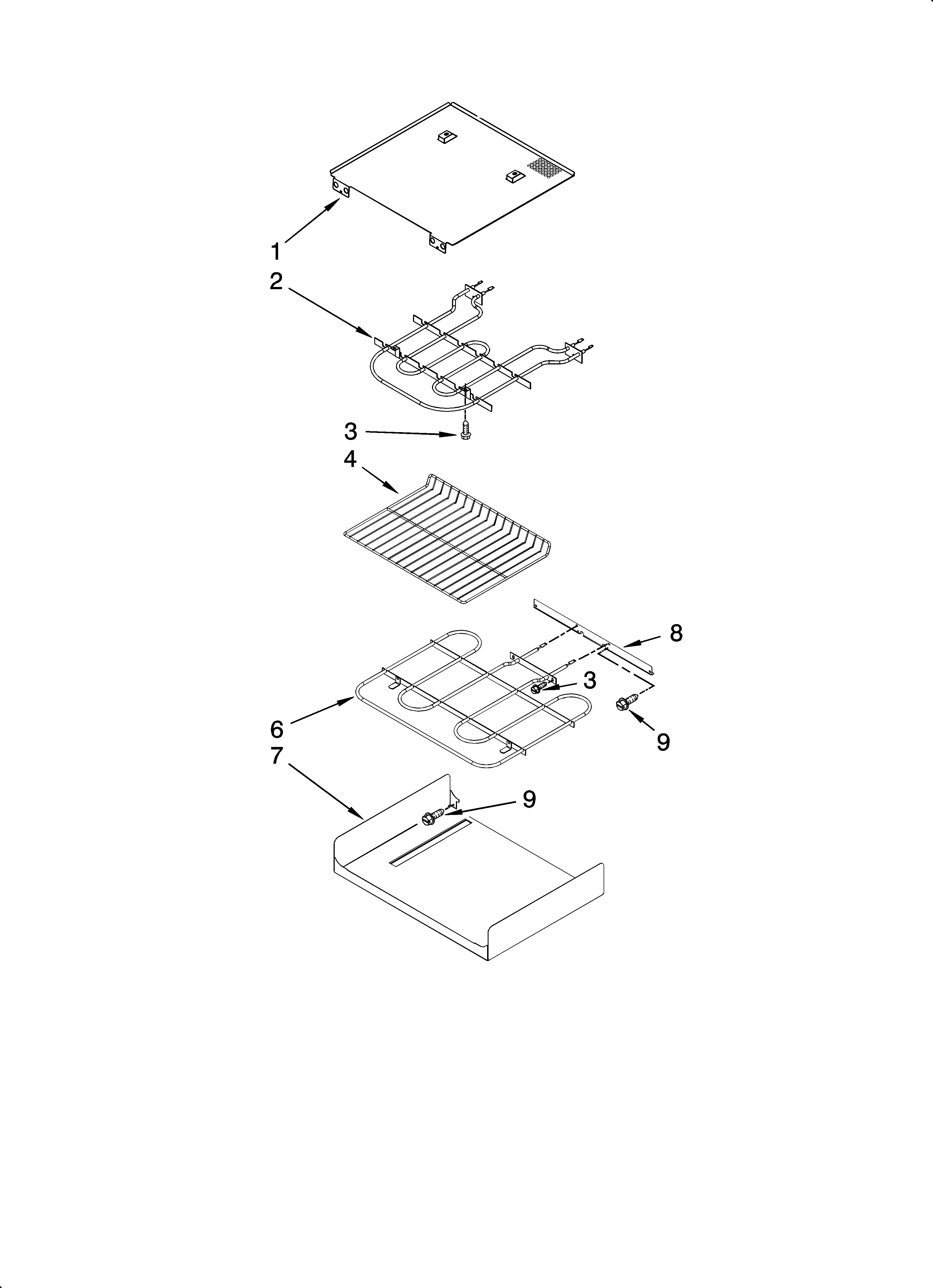 KitchenAid KEBK171SWH00 internal oven parts diagram
