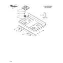 Whirlpool SF362LXTY0 cooktop parts diagram