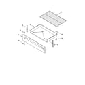 Whirlpool WERC4101SB1 drawer & broiler parts diagram