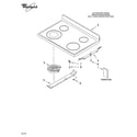 Whirlpool RF462LXSQ2 cooktop parts diagram