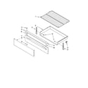 Whirlpool SF265LXTT0 drawer & broiler parts, optional parts (not included) diagram