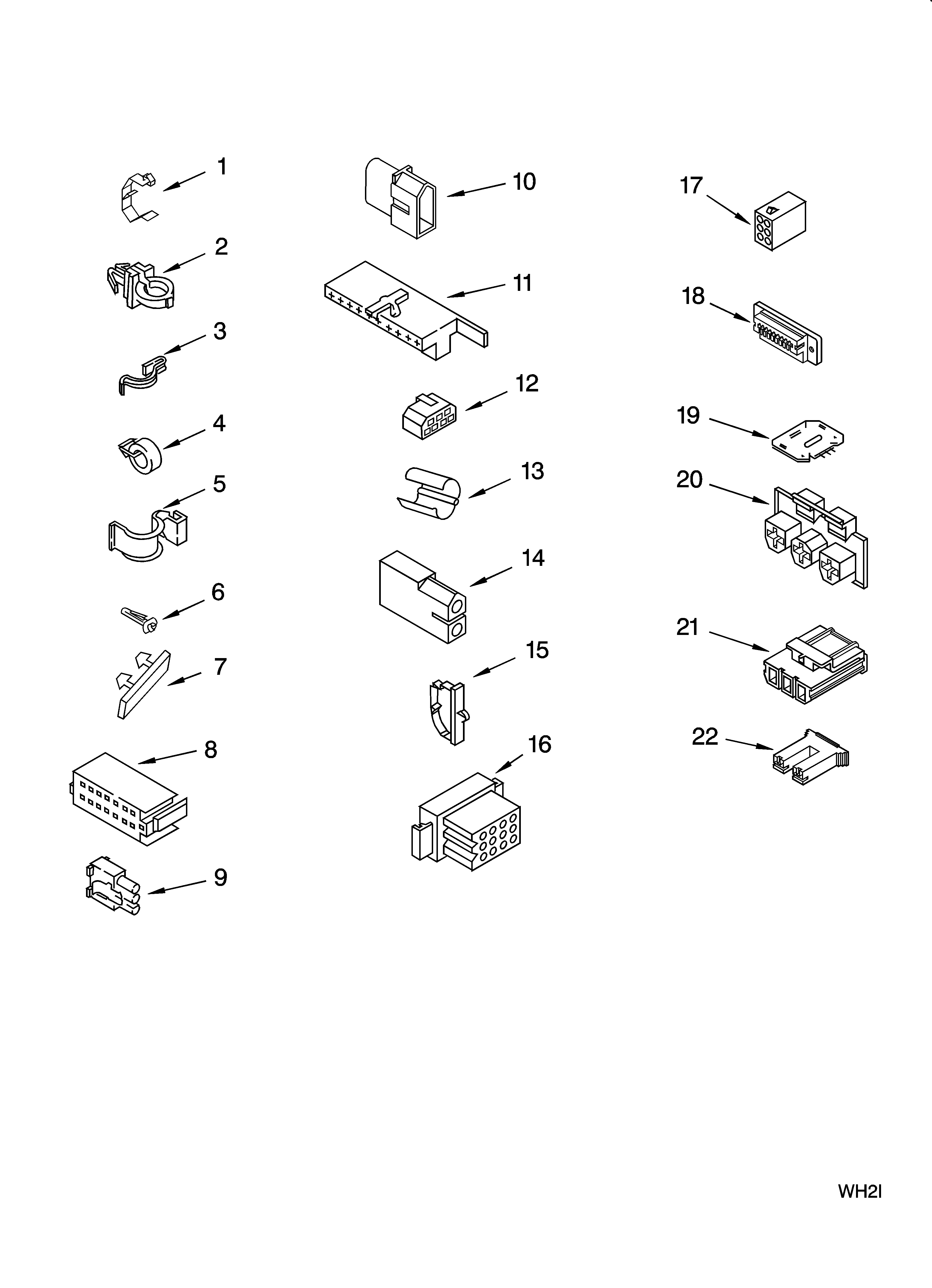 Inglis IAX4000RQ1 wiring harness parts diagram