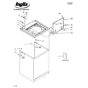 Inglis IAX4000RQ2 top and cabinet parts diagram