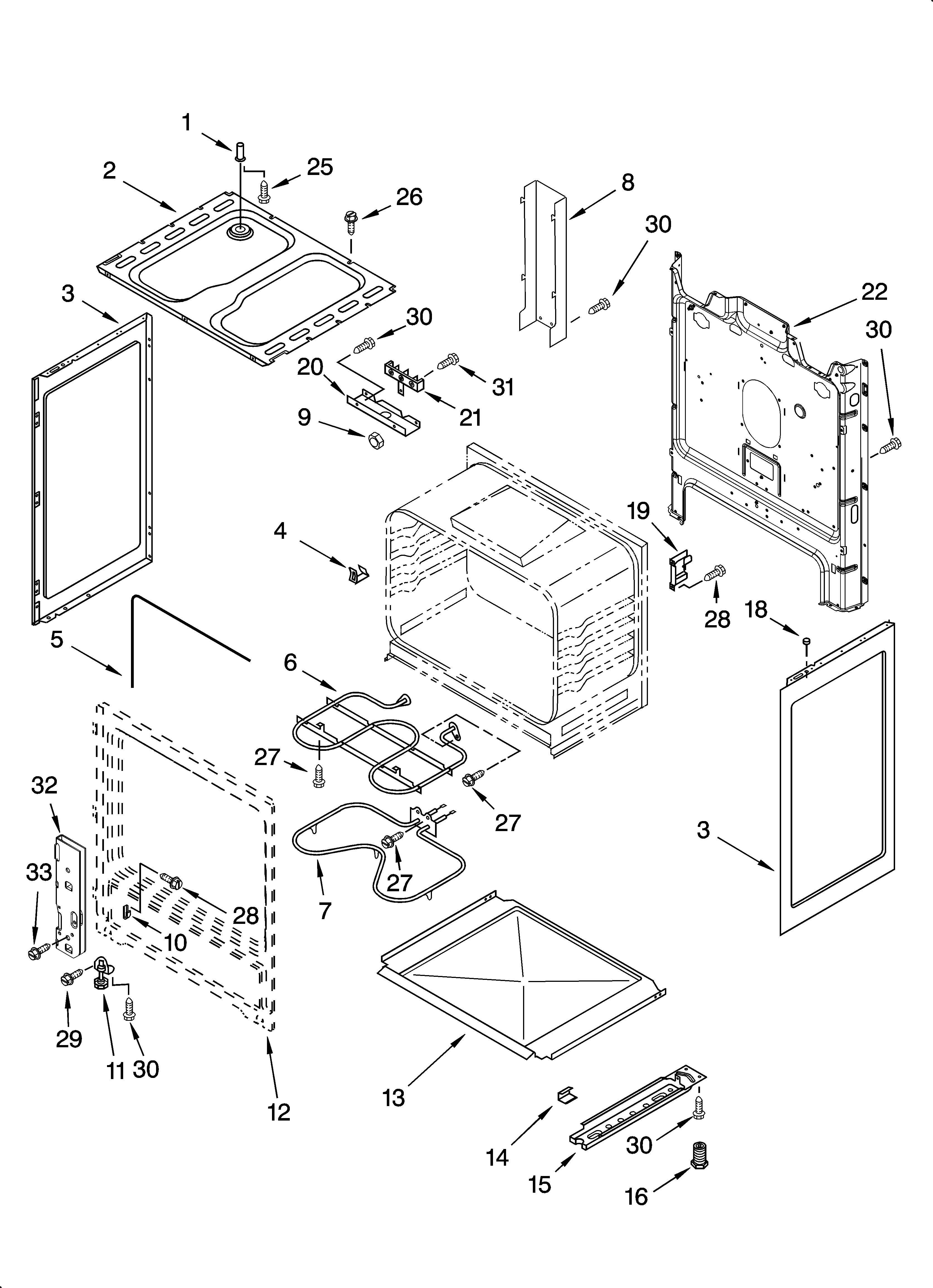 Inglis IEP314RQ2 chassis parts diagram