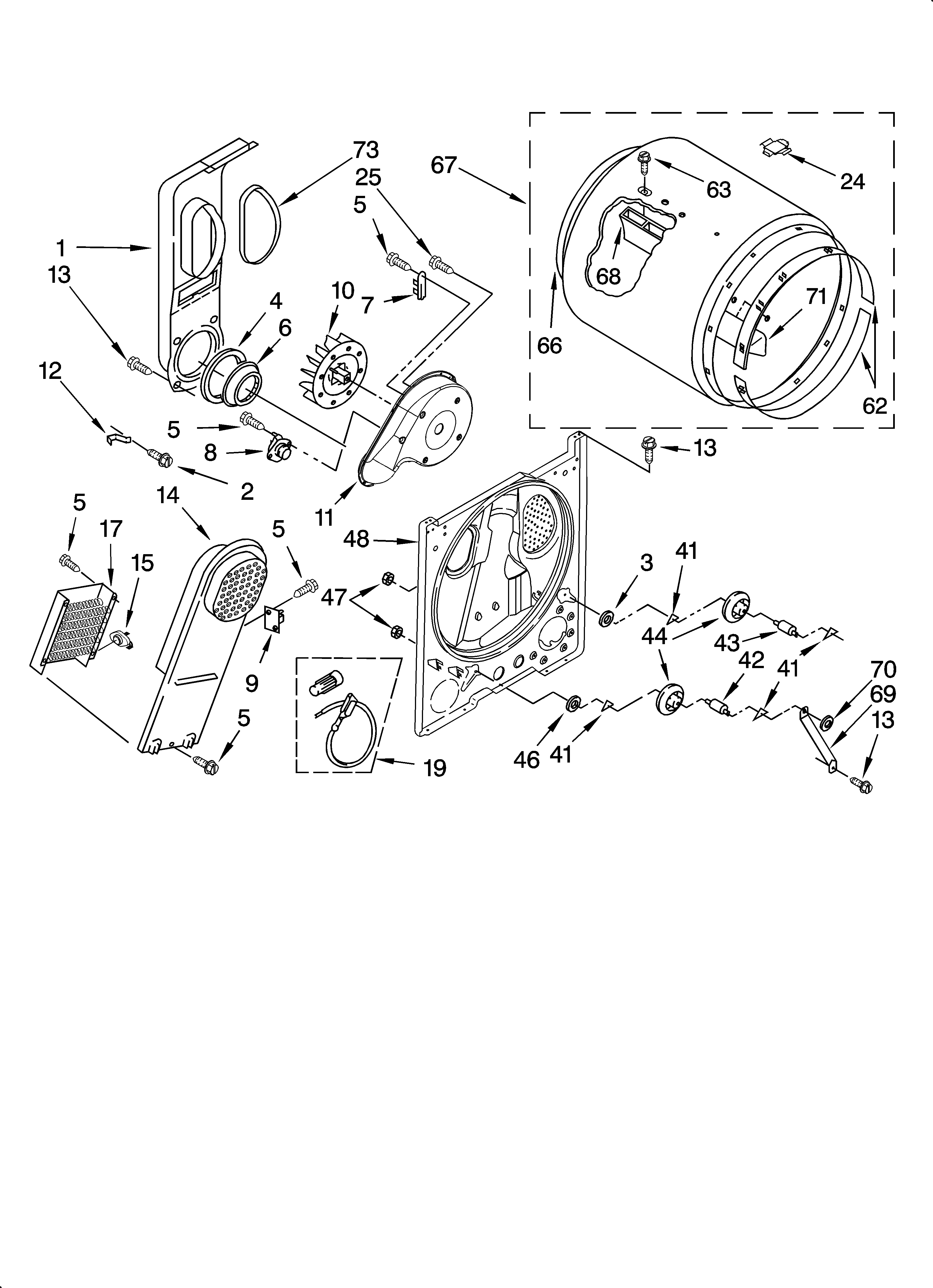 Inglis IES5000RQ1 bulkhead parts, optional parts (not included) diagram