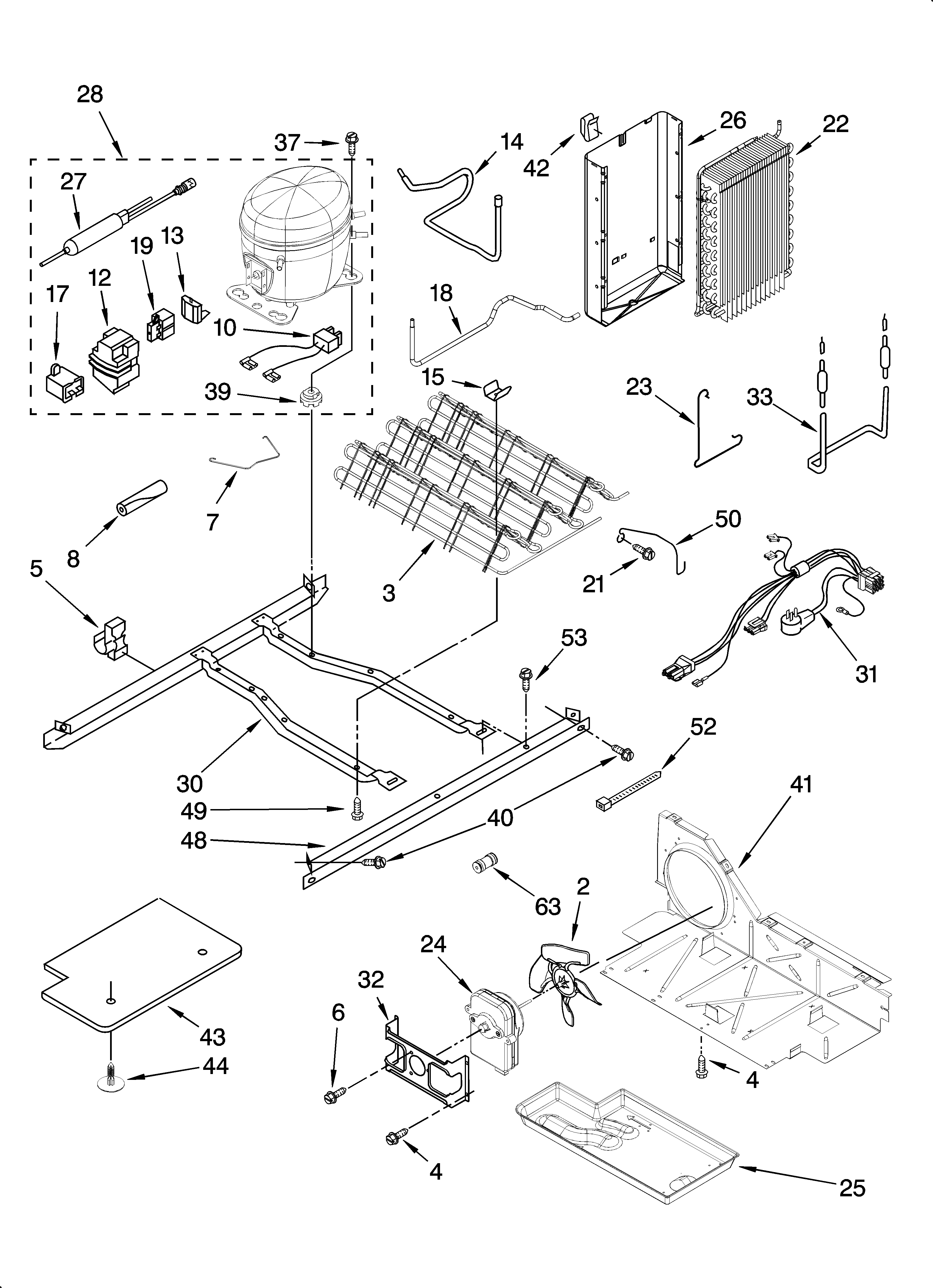 Inglis IS25CFXTQ01 unit parts diagram
