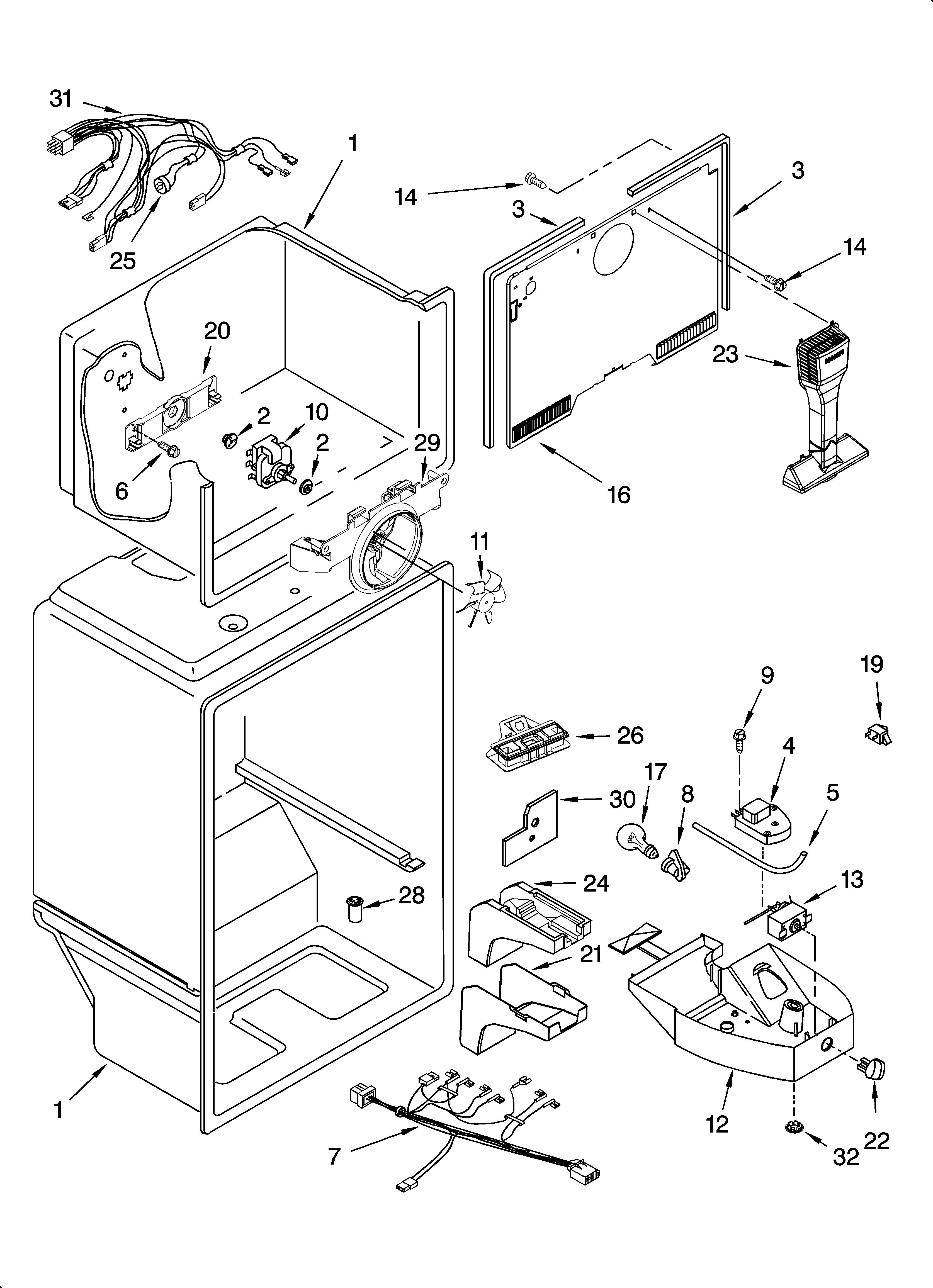 Inglis IT21AMXRQ03 liner parts diagram