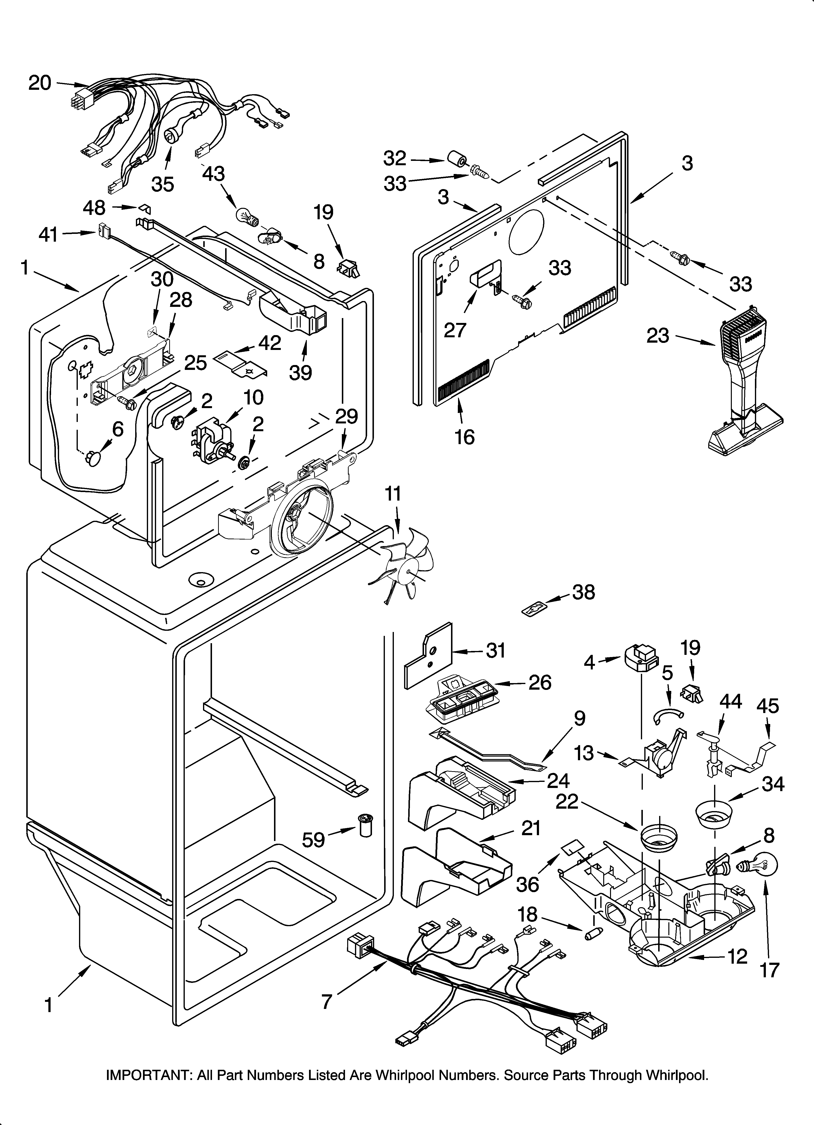 Amana ATB2232MRB00 liner parts diagram