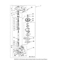 Maytag MTW5807TQ0 gearcase parts, optional parts (not included) diagram